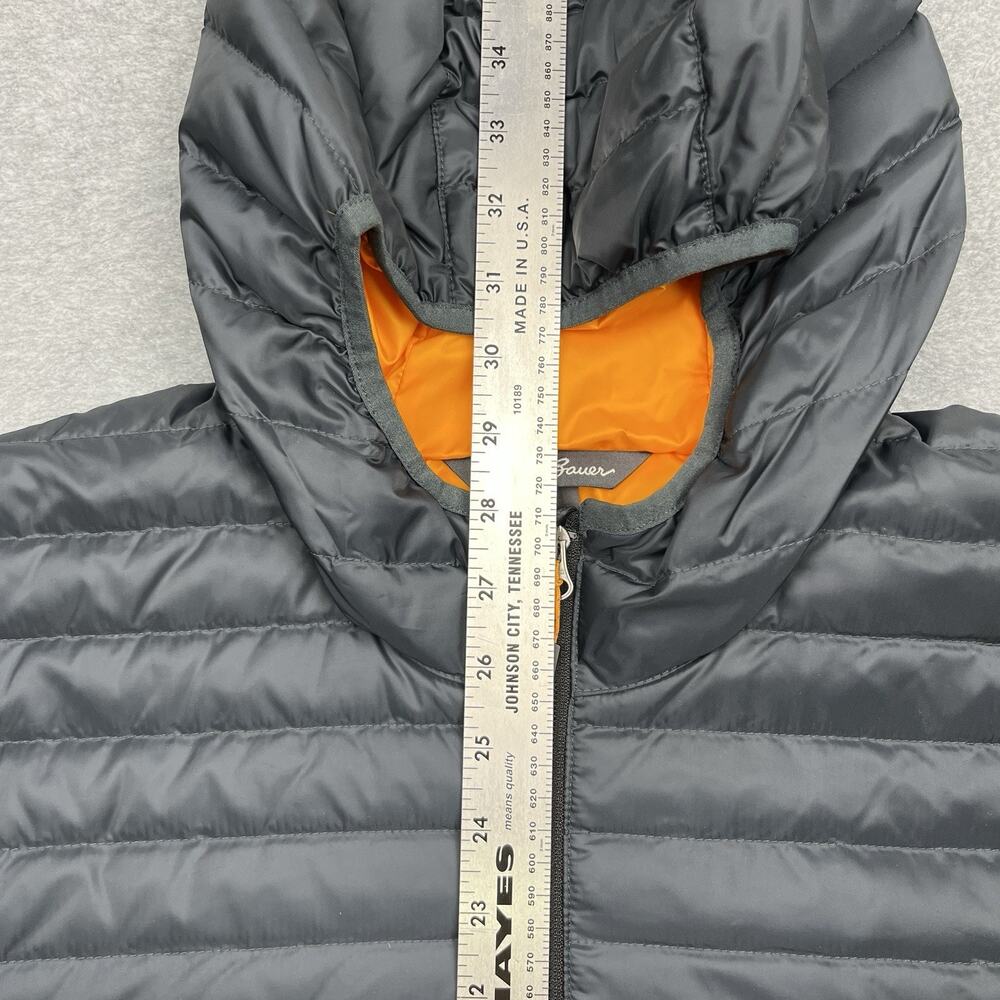 Eddie Bauer Men's Black Hooded Packable Down Jacket - Picture 12 of 12